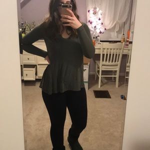 green long sleeve hollister shirt!